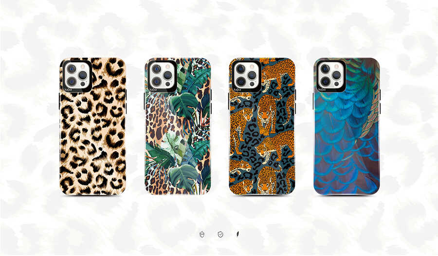 Apple iPhone 12 Pro Kılıf Kajsa Wild Kapak NO4