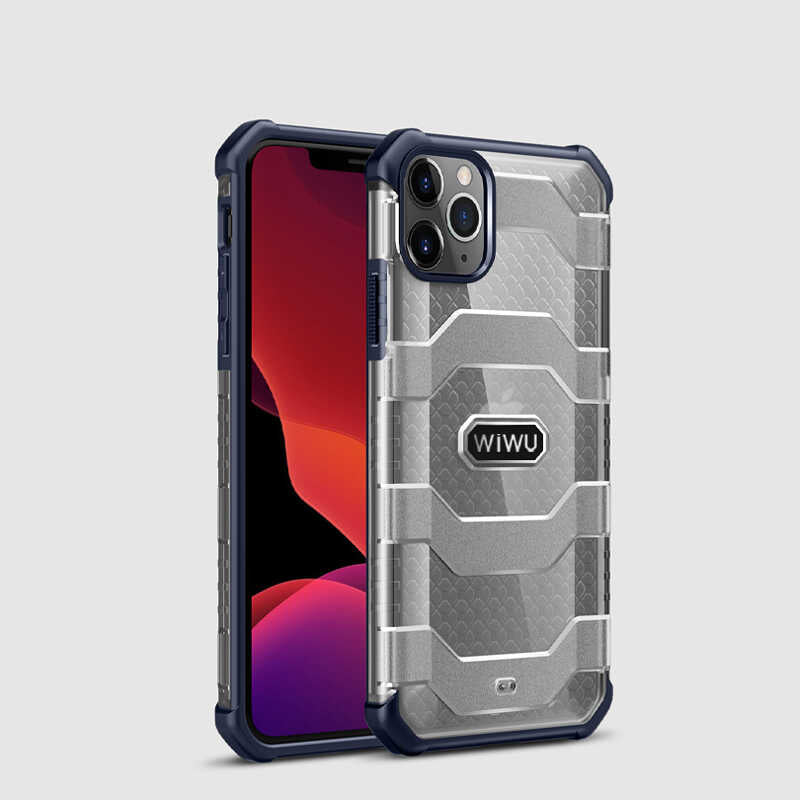 Apple iPhone 12 Pro Kılıf Wiwu Voyager Kapak Siyah