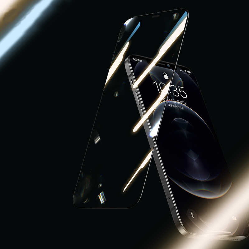Apple iPhone 12 Pro Max Benks KingKong Corning Glass Temperli Cam Ekran Koruyucu Siyah