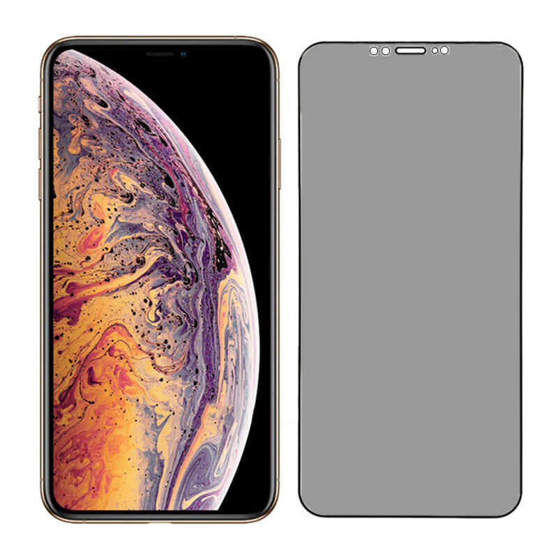 Apple iPhone 12 Pro Max Go Des Privacy Ekran Koruyucu Siyah