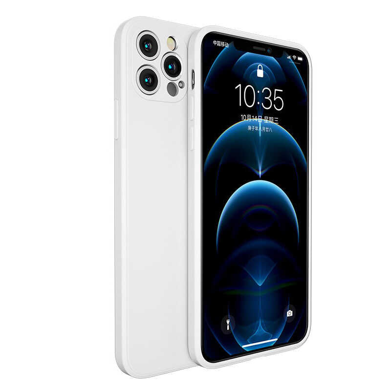 Apple iPhone 12 Pro Max Kılıf Benks Painting TPU Kapak Beyaz