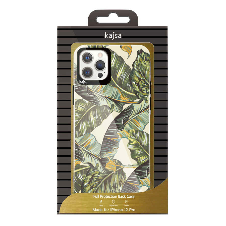 Apple iPhone 12 Pro Max Kılıf Kajsa Botanic Kapak NO3