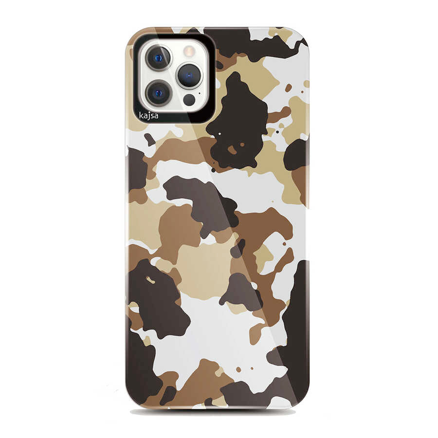 Apple iPhone 12 Pro Max Kılıf Kajsa Camo Kapak NO3