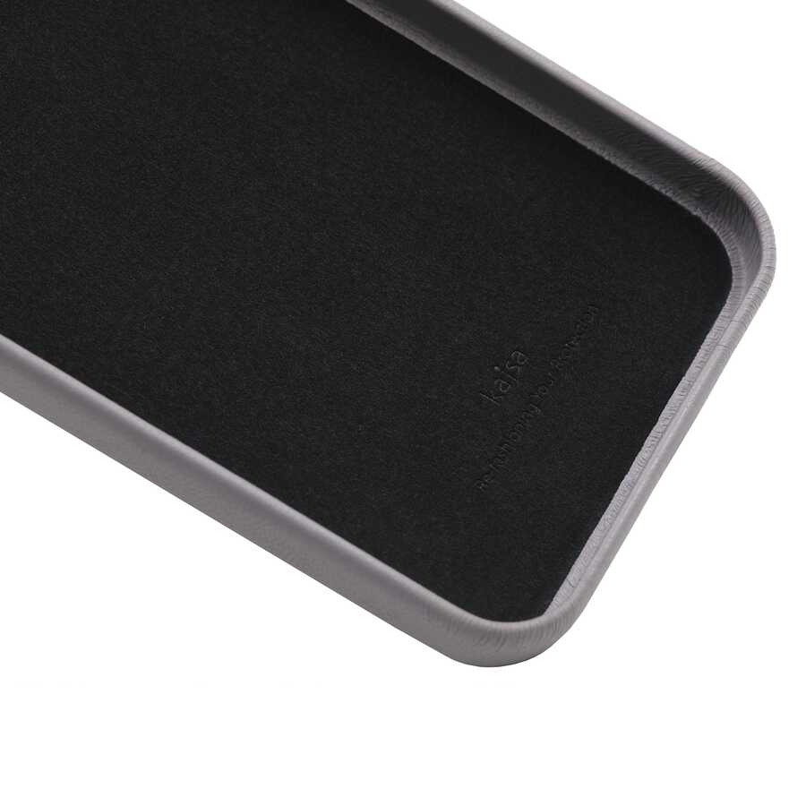 Apple iPhone 12 Pro Max Kılıf Kajsa Crazy Horse Kapak Gri