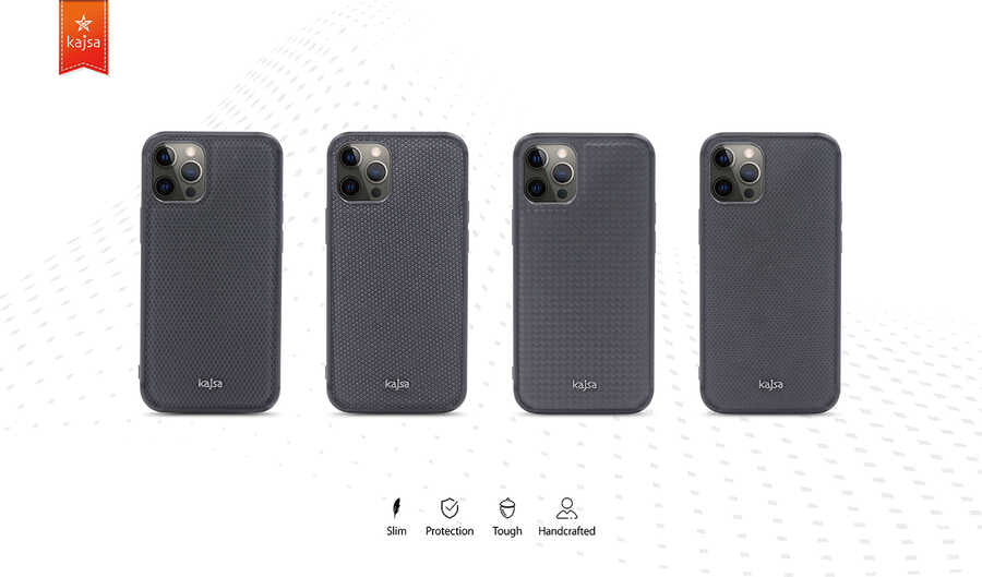 Apple iPhone 12 Pro Max Kılıf Kajsa Preppie Serisi Dark Kapak NO3