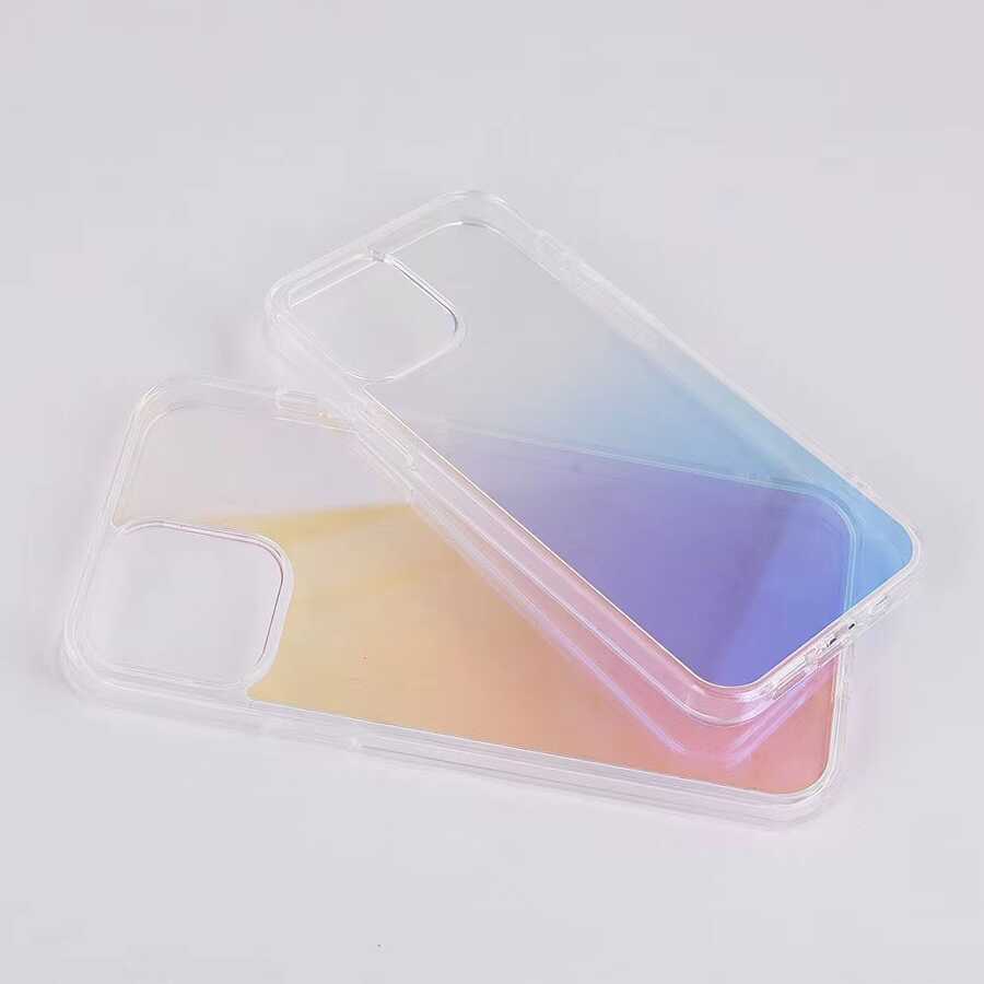 Apple iPhone 12 Pro Max Kılıf Wiwu Chameleon Glass Kapak Pembe