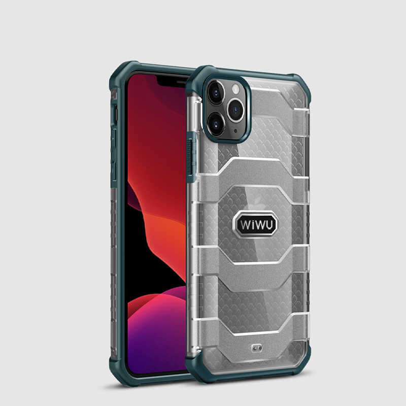 Apple iPhone 12 Pro Max Kılıf Wiwu Voyager Kapak Yeşil