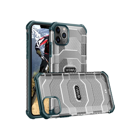 Apple iPhone 12 Pro Max Kılıf Wiwu Voyager Kapak Koyu Yeşil