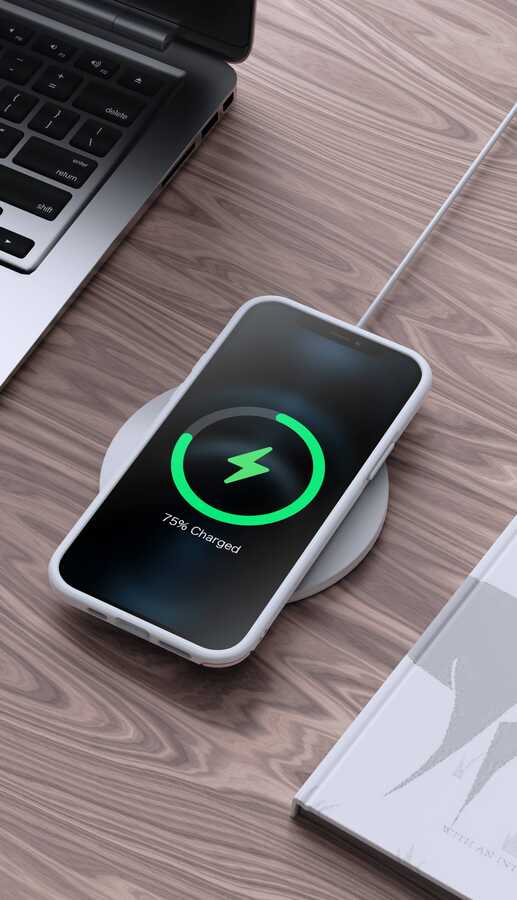 Apple iPhone 12 Pro Max Kılıf Wlons Hill Kapak Lacivert