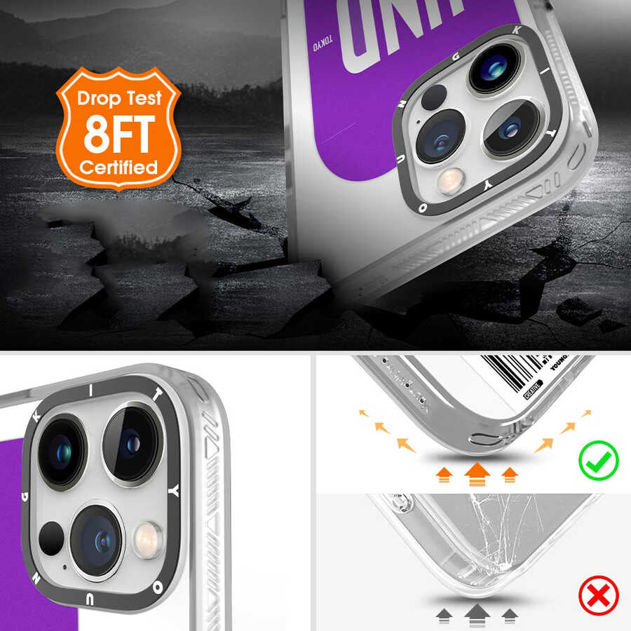 Apple iPhone 12 Pro Max Kılıf YoungKit Any Time Trip Serisi Kapak CL026 Hong Kong