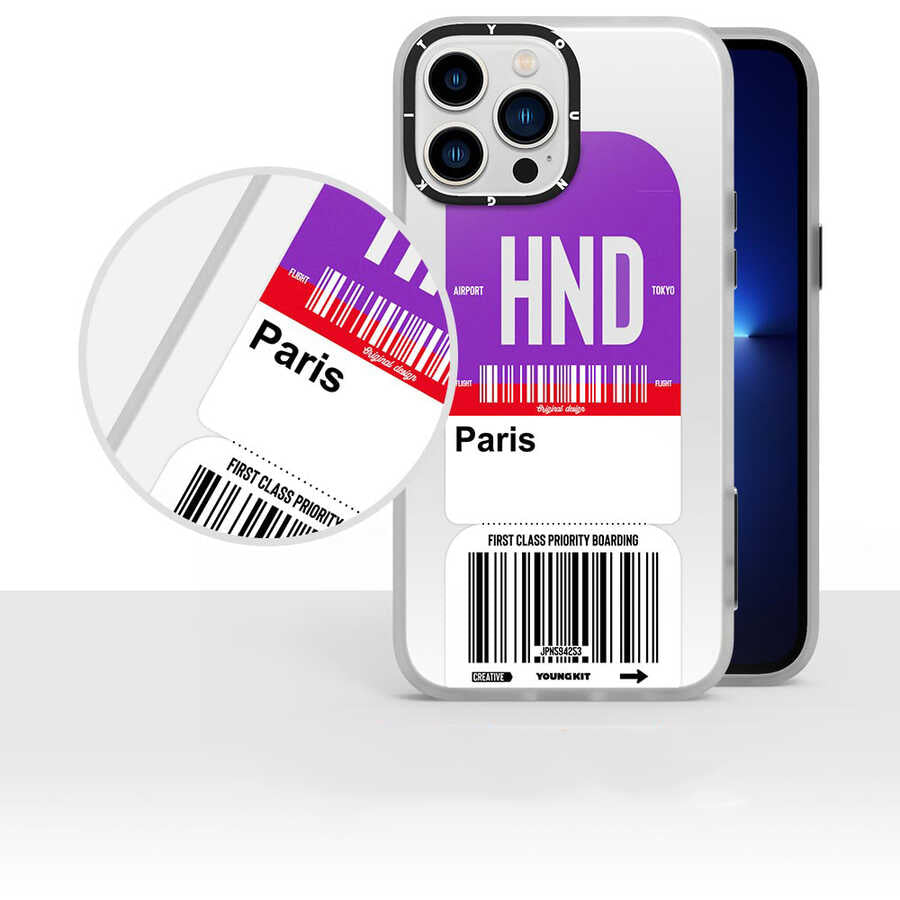 Apple iPhone 12 Pro Max Kılıf YoungKit Any Time Trip Serisi Kapak CL028 Shangai