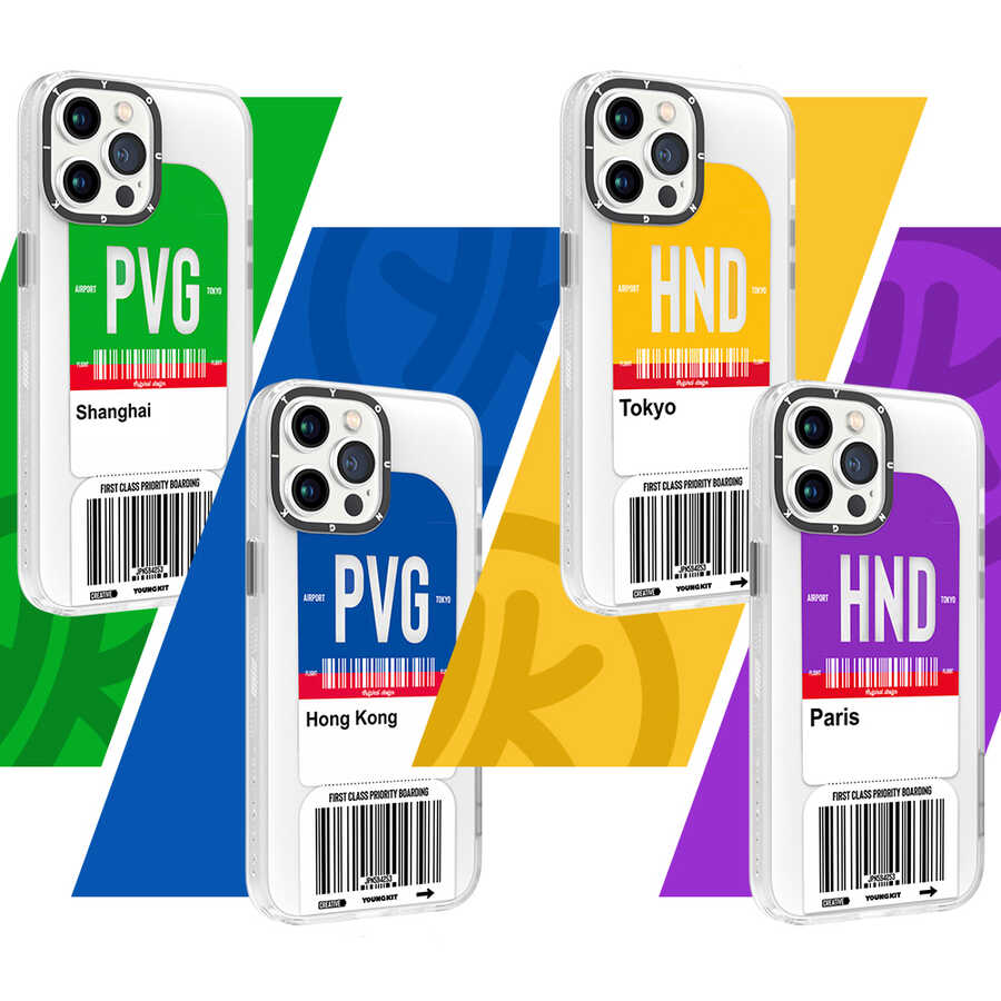 Apple iPhone 12 Pro Max Kılıf YoungKit Any Time Trip Serisi Kapak CL027 Paris