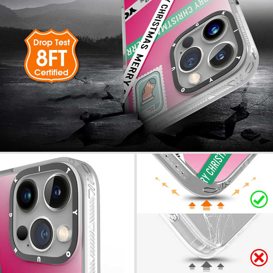 Apple iPhone 12 Pro Max Kılıf YoungKit Holiday Serisi Kapak Kırmızı