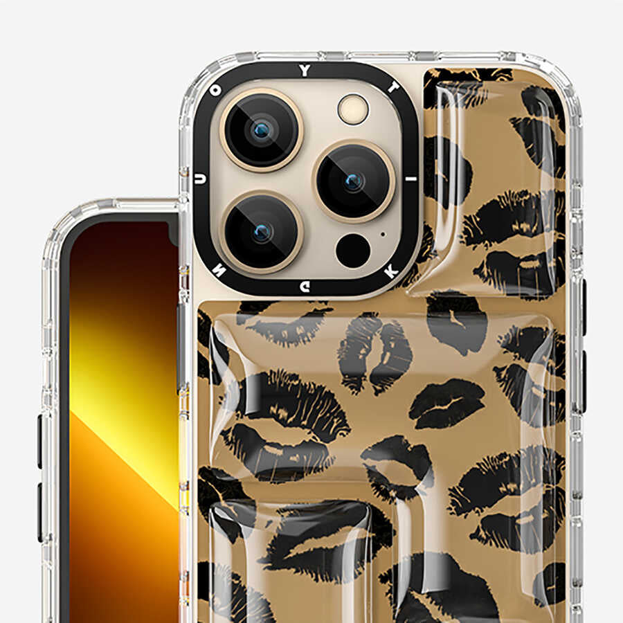 Apple iPhone 12 Pro Max Kılıf YoungKit Leopard Article Serisi Kapak Siyah
