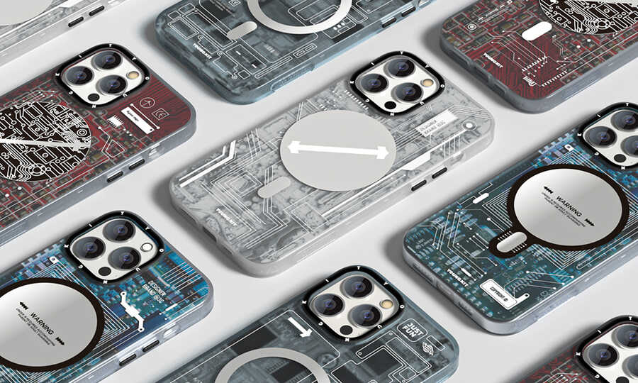 Apple iPhone 12 Pro Max Kılıf YoungKit Technology Serisi Kapak Mavi