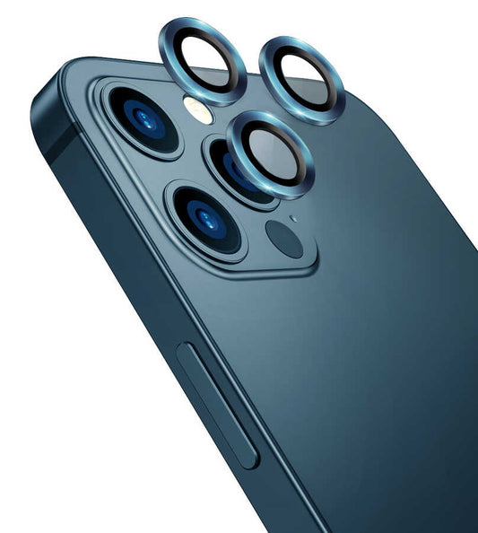 Apple iPhone 12 Pro Max Wiwu Lens Guard Mavi