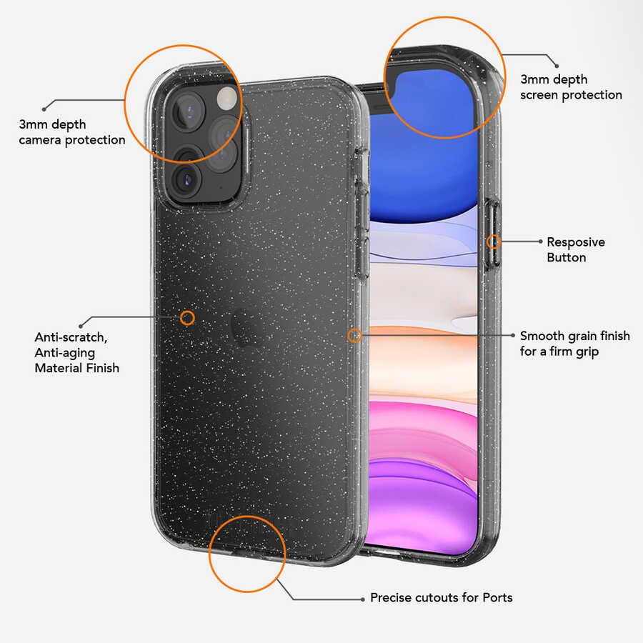 Apple iPhone 12 Pro UR Vogue Kapak Rose Gold