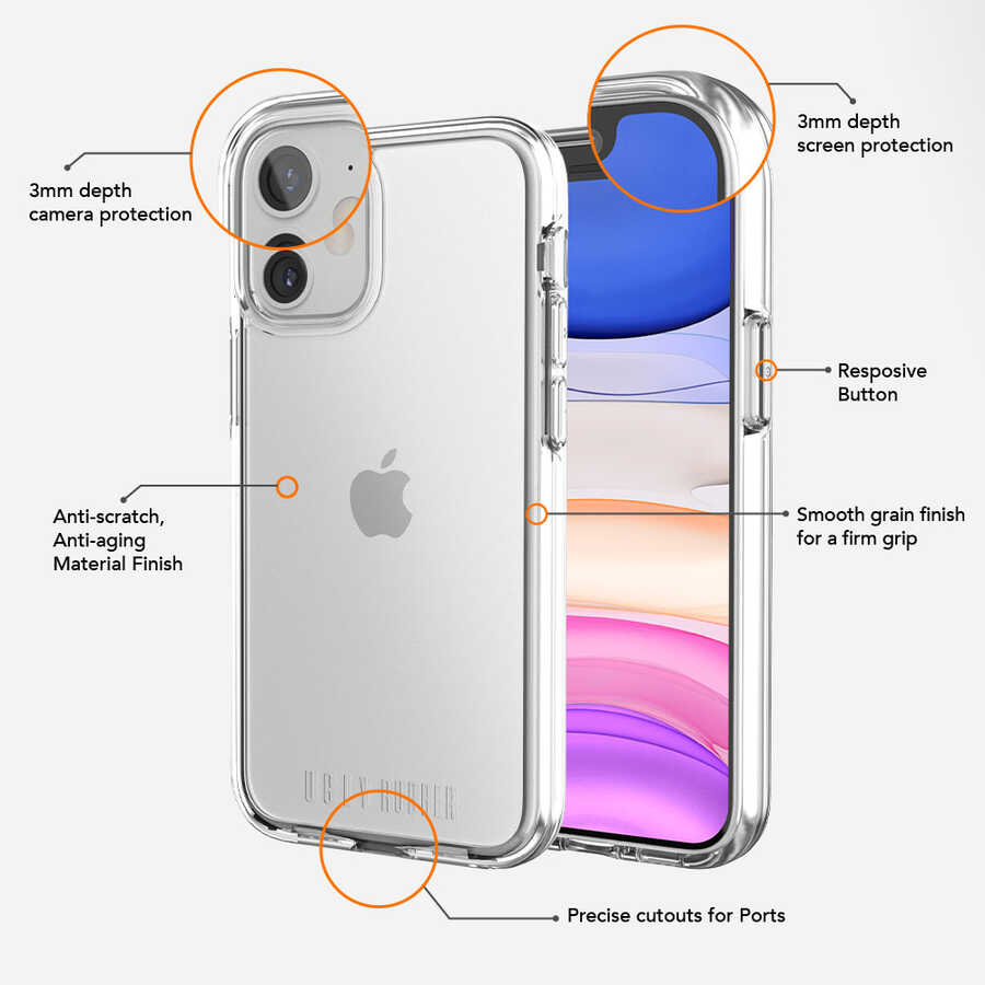 Apple iPhone 12 UR Pure Kapak Renksiz