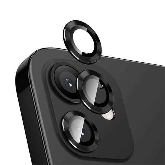 Apple iPhone 12 Zore CL-12 Premium Safir Parmak İzi Bırakmayan Anti-Reflective Kamera Lens Koruyucu Lila