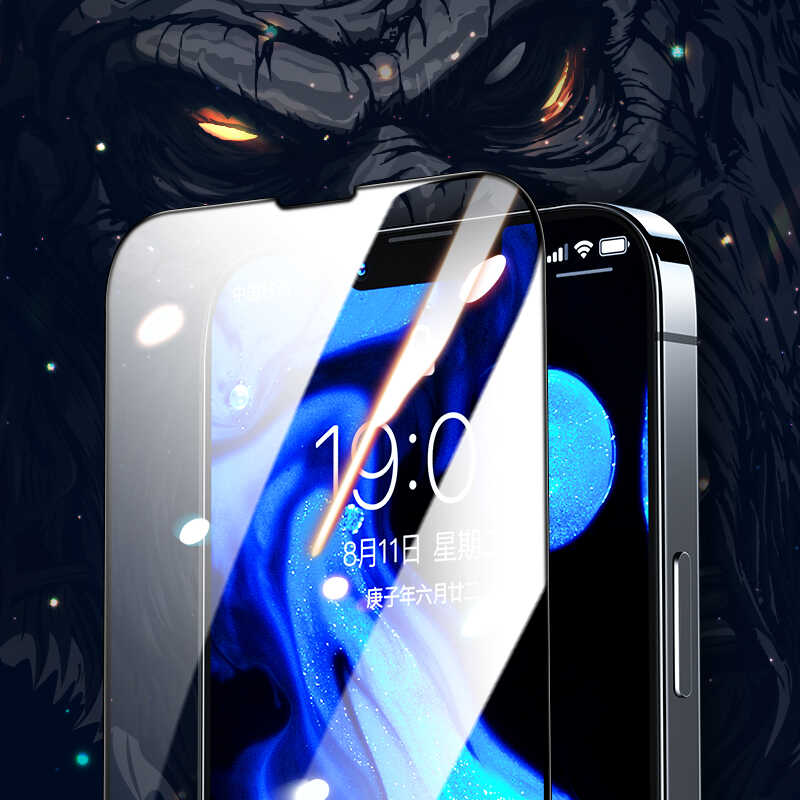 Apple iPhone 13 Benks Little KingKong Temperli Cam Ekran Koruyucu Siyah