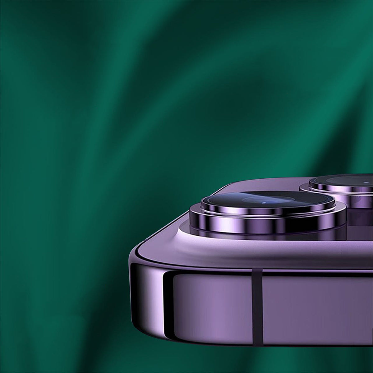 Apple iPhone 13 Go Des CL-10 Kamera Lens Koruyucu Gümüş