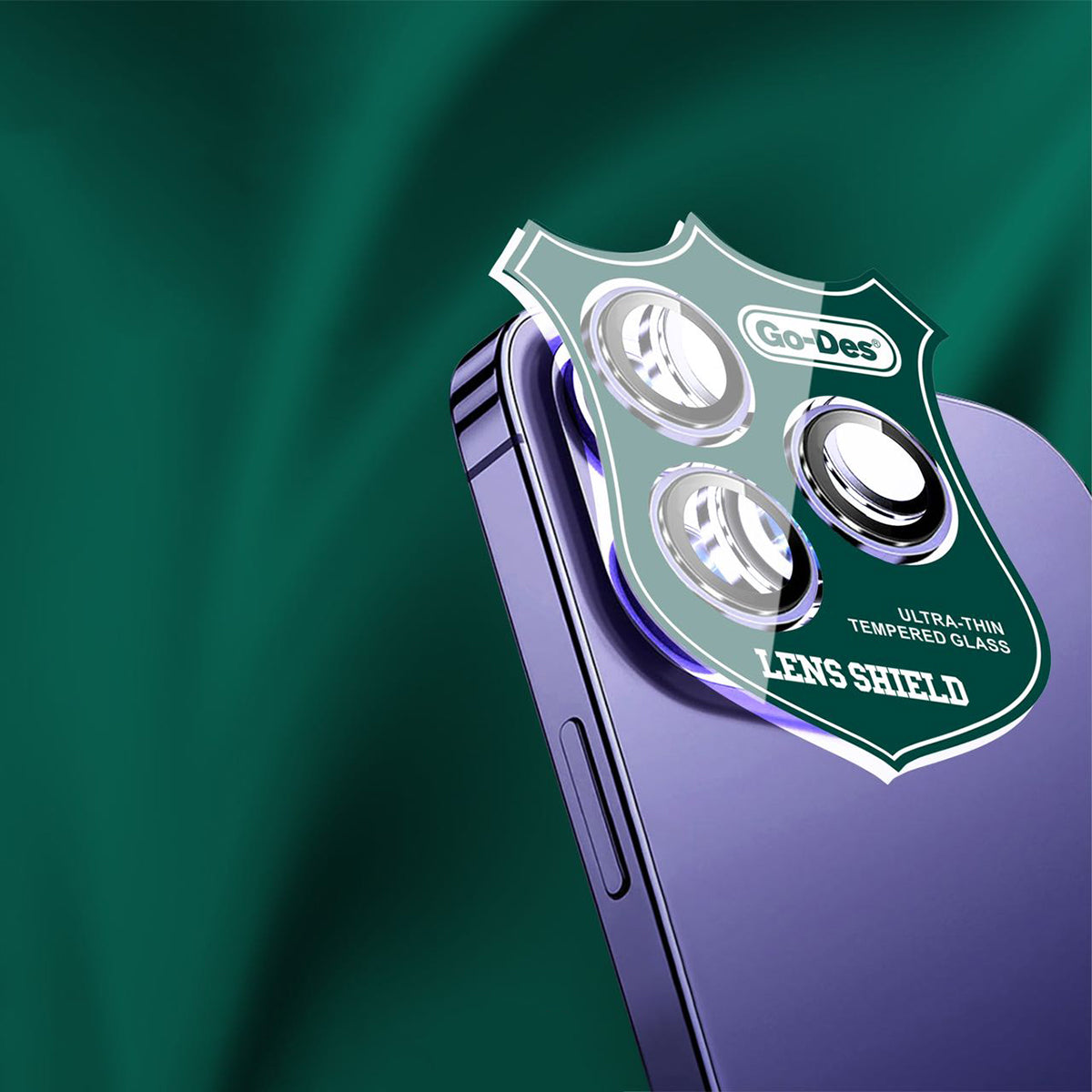 Apple iPhone 13 Go Des CL-10 Kamera Lens Koruyucu Gümüş