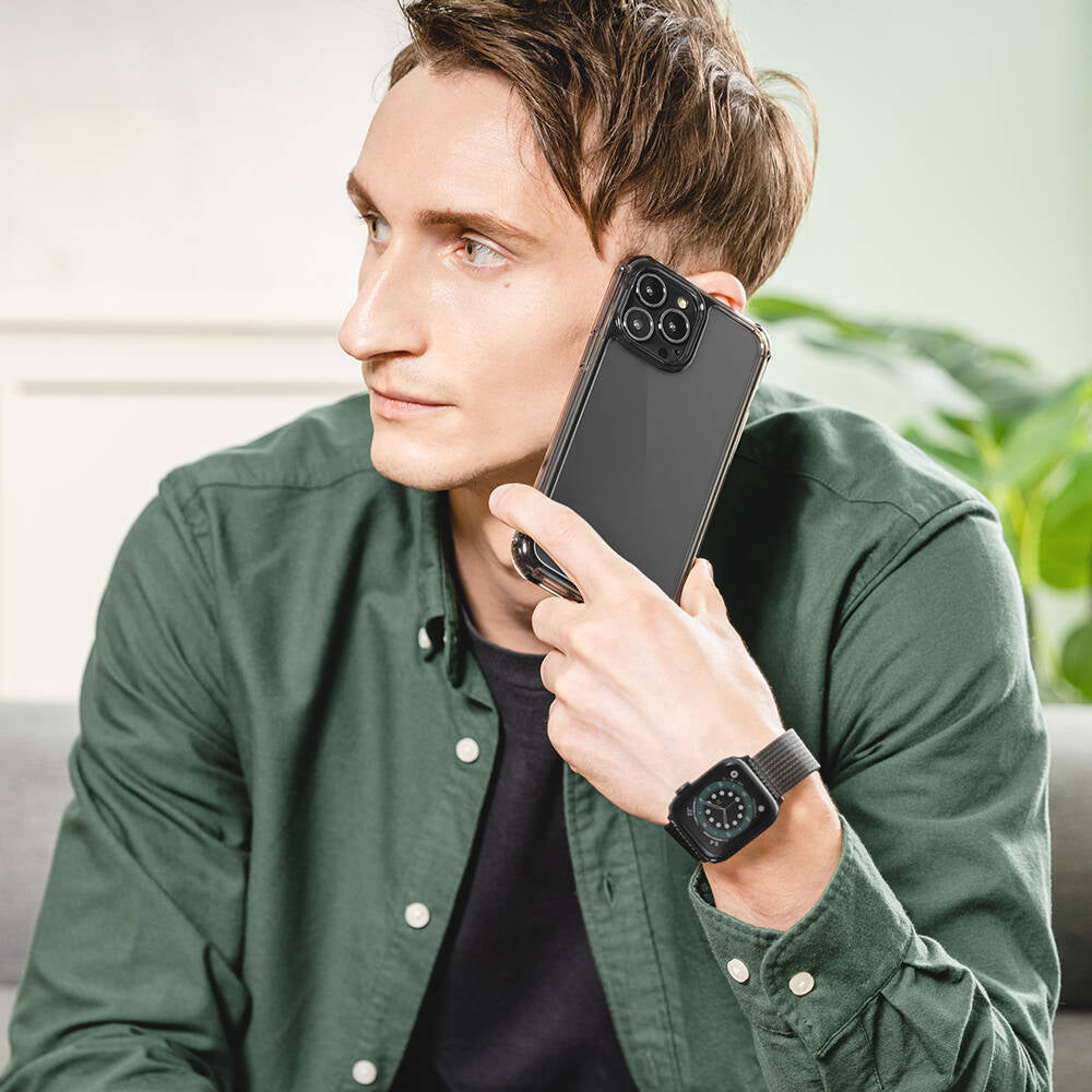 Apple iPhone 13 Kılıf Anti-Mikrobiyal Şok Önleyicili Şeffaf Lisanslı Switcheasy Alos Kapak Renksiz