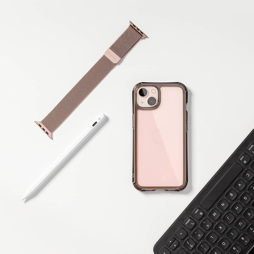 Apple iPhone 13 Kılıf Anti-Mikrobiyal Şok Önleyicili Şeffaf Lisanslı Switcheasy Alos Kapak Renksiz