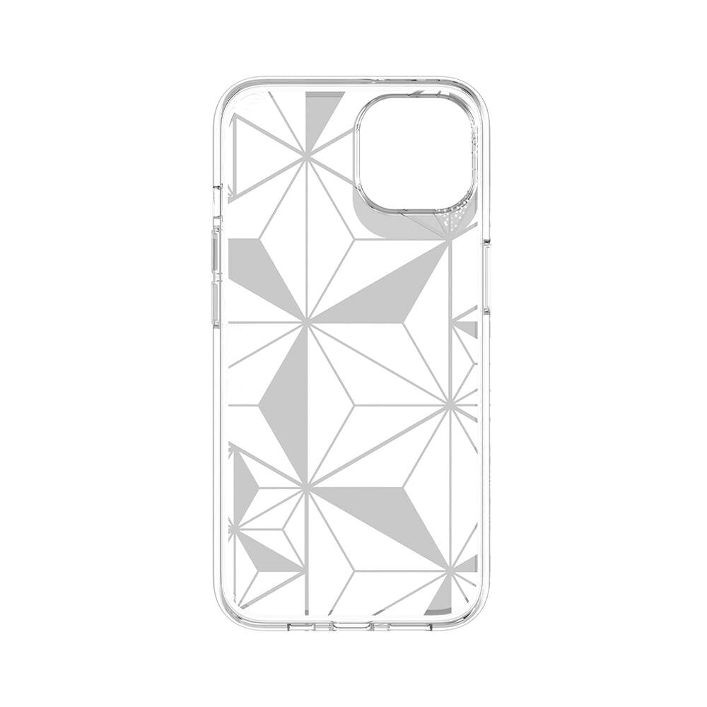 Apple iPhone 13 Kılıf Çift IMD Baskılı Lisanslı Switcheasy Artist Asanoha Kapak Renksiz