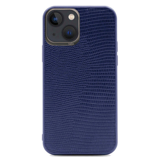 Apple iPhone 13 Kılıf Kajsa Preppie Collection Pu Deri Kapak Lacivert