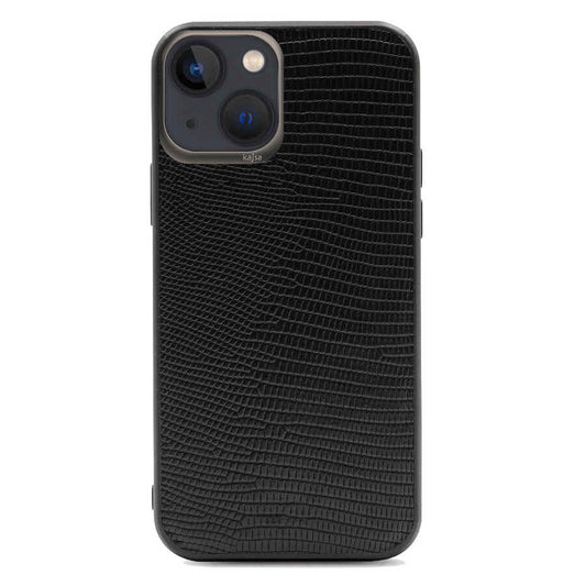 Apple iPhone 13 Kılıf Kajsa Preppie Collection Pu Deri Kapak Siyah