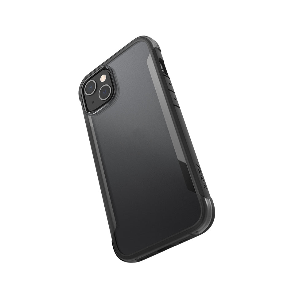 Apple iPhone 13 Kılıf M-safe Şarj Özellikli Airbagli Raptic Terrain Serisi Şeffaf Arka Yüzey Kapak Siyah