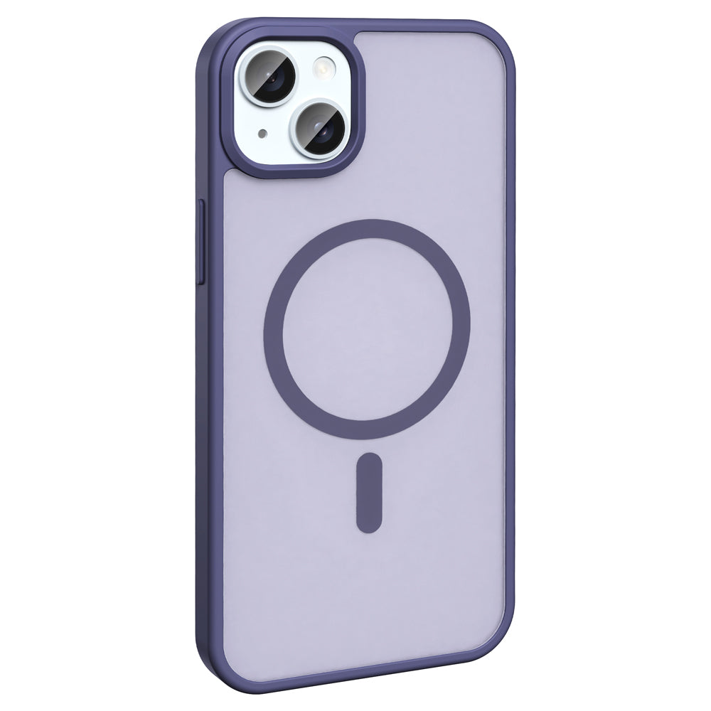 Apple iPhone 13 Kılıf M-safe Şarj Özellikli Mat Arka Yüzey Zore Sio Kapak Siyah