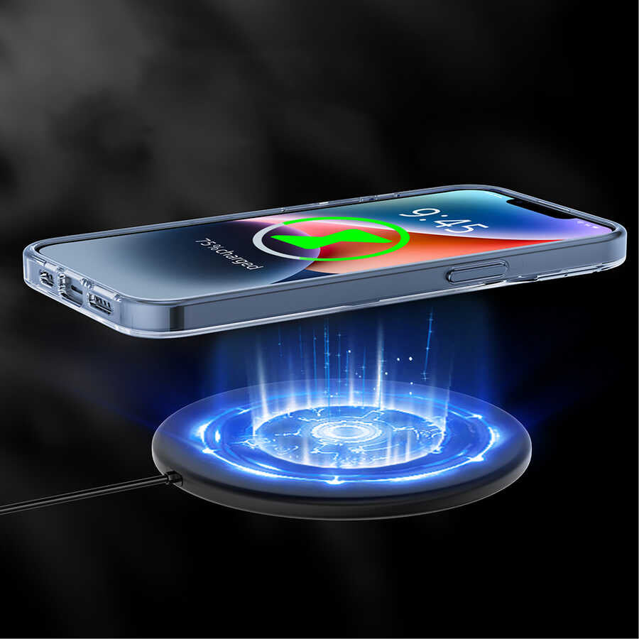 Apple iPhone 13 Kılıf Magsafe Şarj Özellikli Youngkit Coloured Glaze Serisi Kapak Beyaz