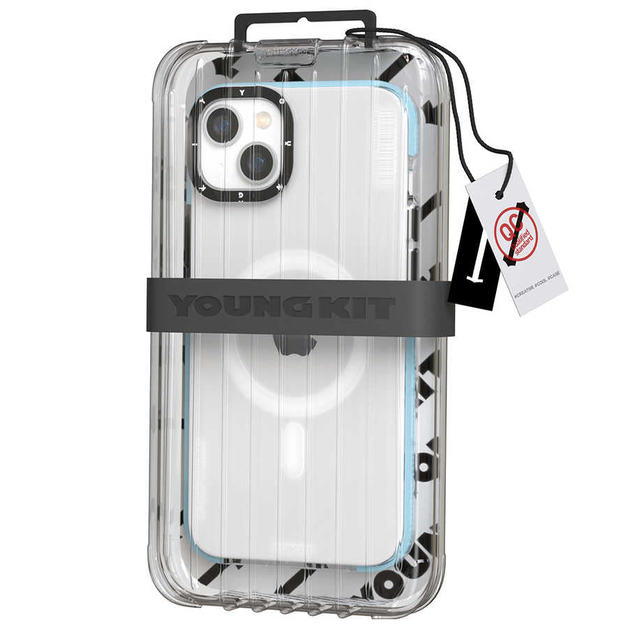 Apple iPhone 13 Kılıf Magsafe Şarj Özellikli YoungKit Exquisite Serisi Kapak Mor