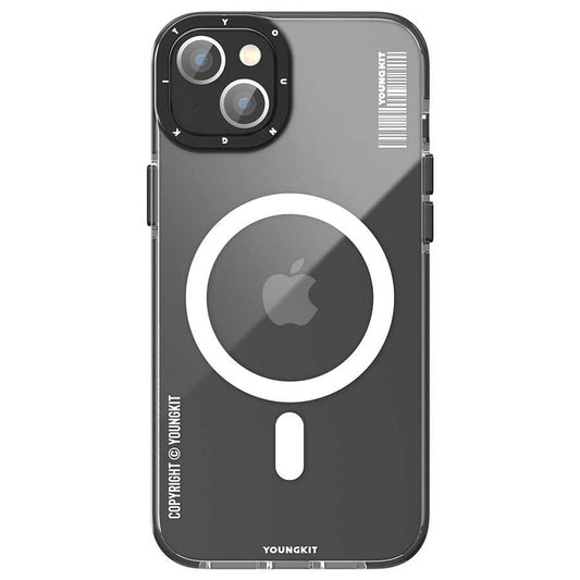 Apple iPhone 13 Kılıf Magsafe Şarj Özellikli YoungKit Exquisite Serisi Kapak Siyah