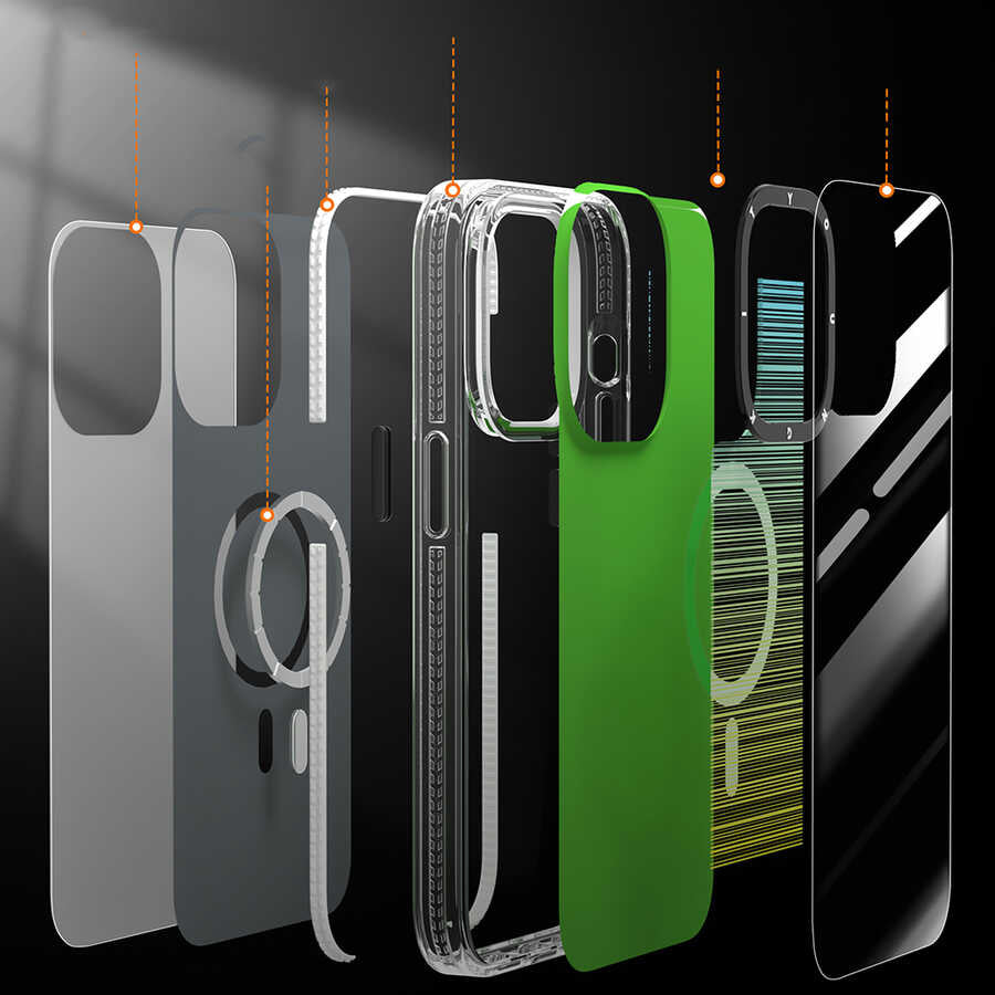 Apple iPhone 13 Kılıf Magsafe Şarj Özellikli Youngkit Pure Serisi Kapak Pembe