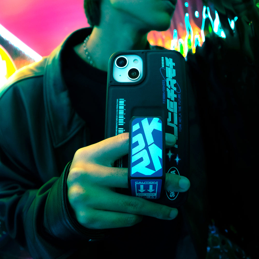 Apple iPhone 13 Kılıf Skinarma Standlı Deri Görünümlü Akarui Kapak Turkuaz