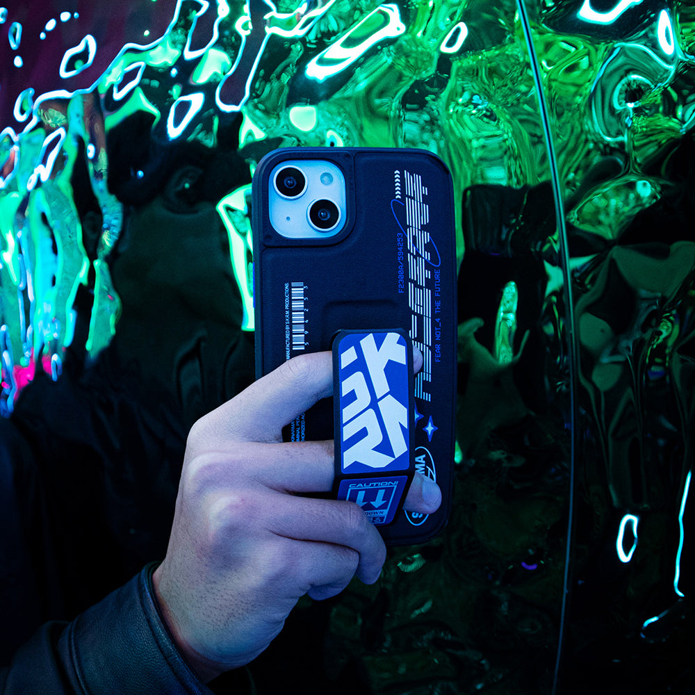 Apple iPhone 13 Kılıf Skinarma Standlı Deri Görünümlü Akarui Kapak Turkuaz