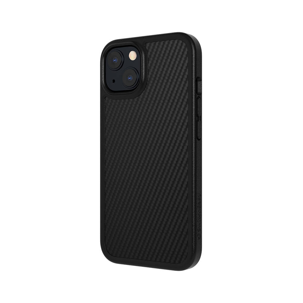 Apple iPhone 13 Kılıf Ultra İnce Şok Önleyicili Lisanslı Switcheasy Aero Plus Kapak Siyah Karbon