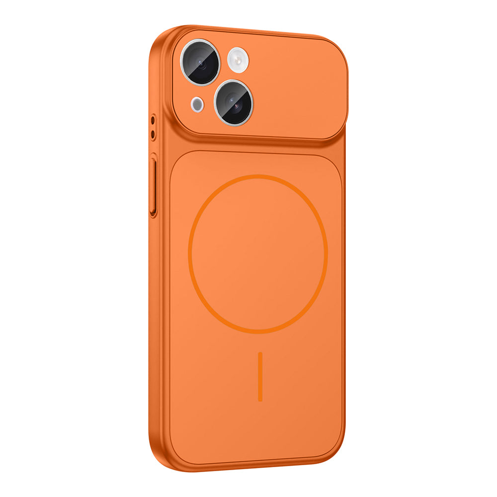 Apple iPhone 13 Kılıf Zore M-Safe Şarj Özellikli Kamera Korumalı Formen Kapak Siyah