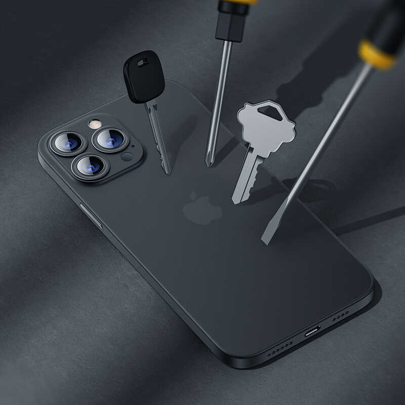 Apple iPhone 13 Pro Kılıf Benks Lollipop Protective Kapak Transparan Siyah