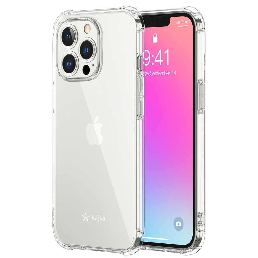 Apple iPhone 13 Pro Kılıf Kajsa Transparent Kapak Renksiz
