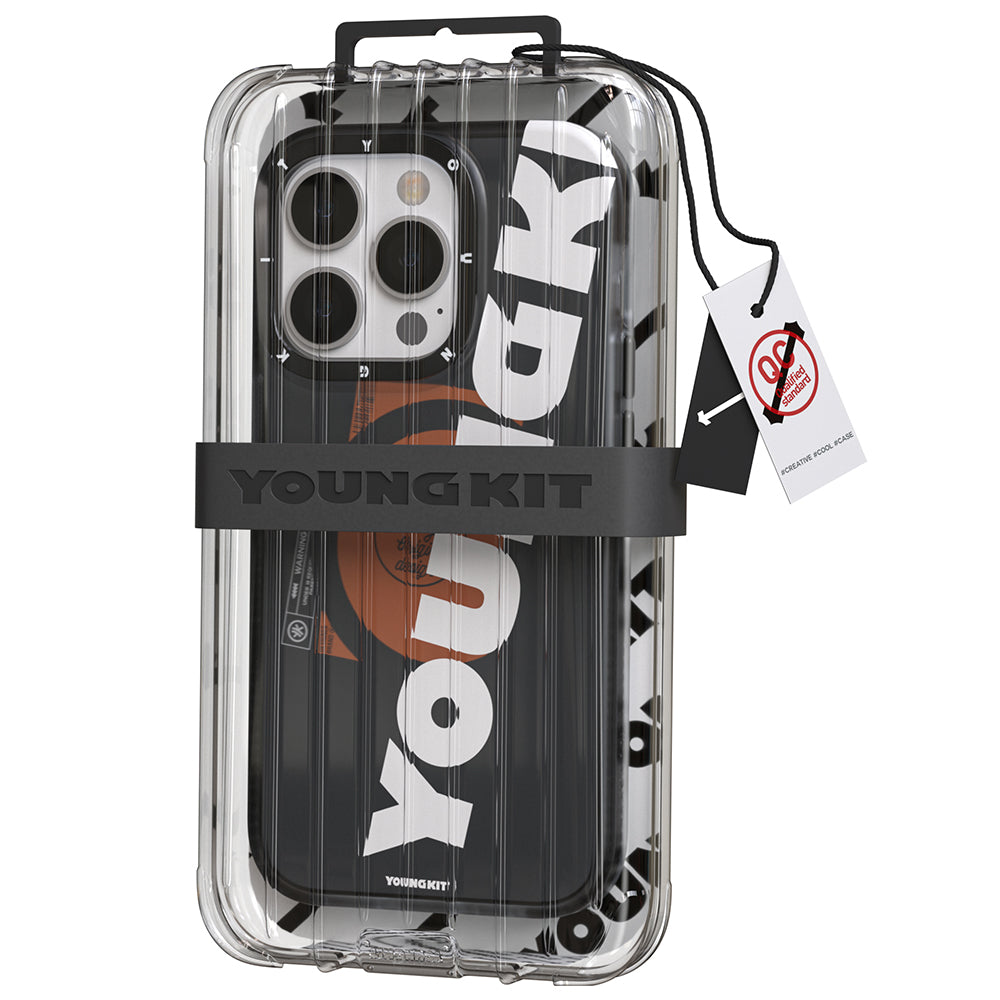 Apple iPhone 13 Pro Kılıf Magsafe Şarj Özellikli Youngkit Binfen Serisi Yazı Temalı Kapak Yeşil