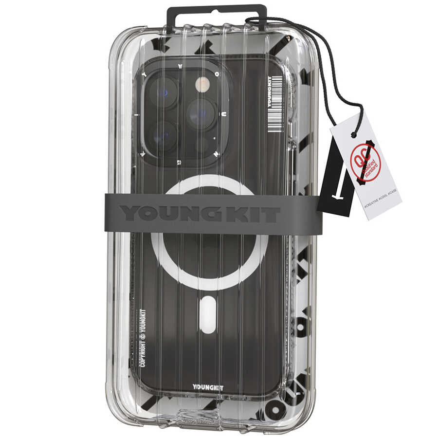 Apple iPhone 13 Pro Kılıf Magsafe Şarj Özellikli YoungKit Exquisite Serisi Kapak Mor