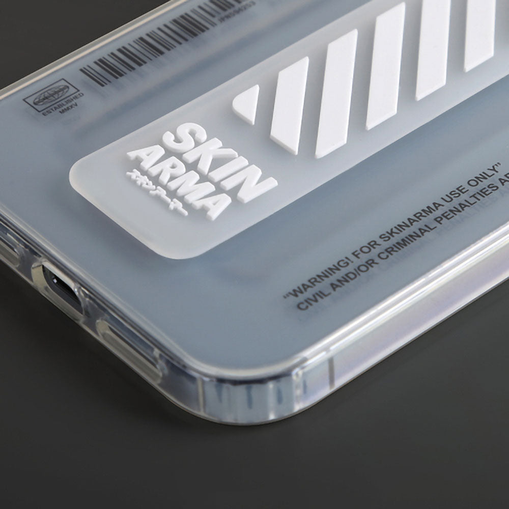 Apple iPhone 13 Pro Kılıf SkinArma Şeffaf Desenli Kaze Kapak Siyah