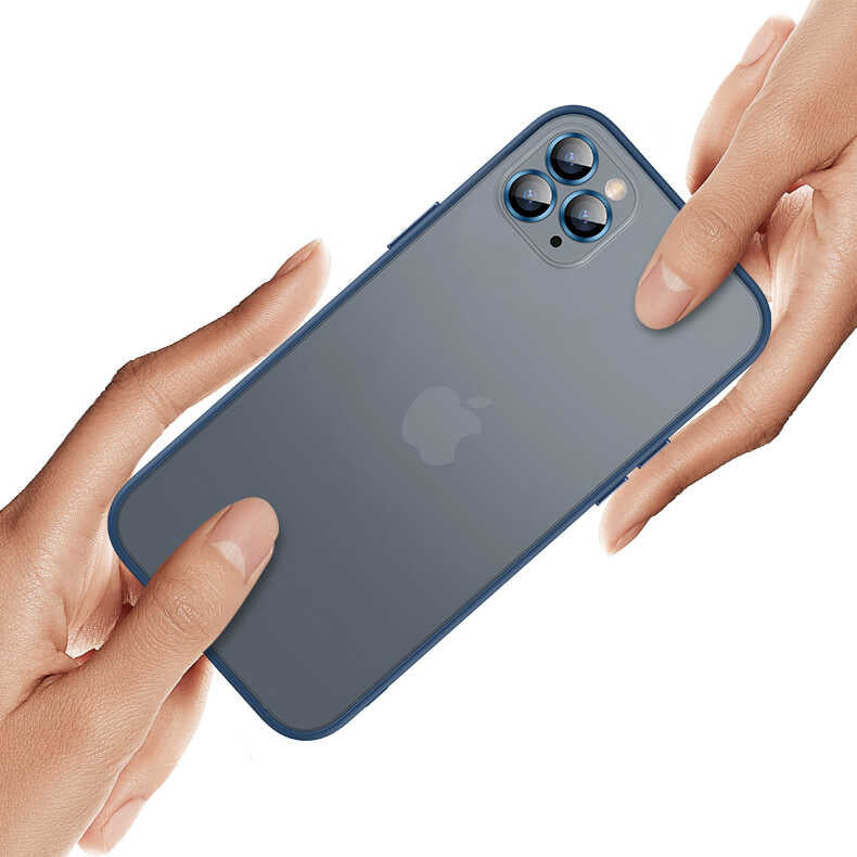 Apple iPhone 13 Pro Kılıf Zore Retro Kapak Mavi