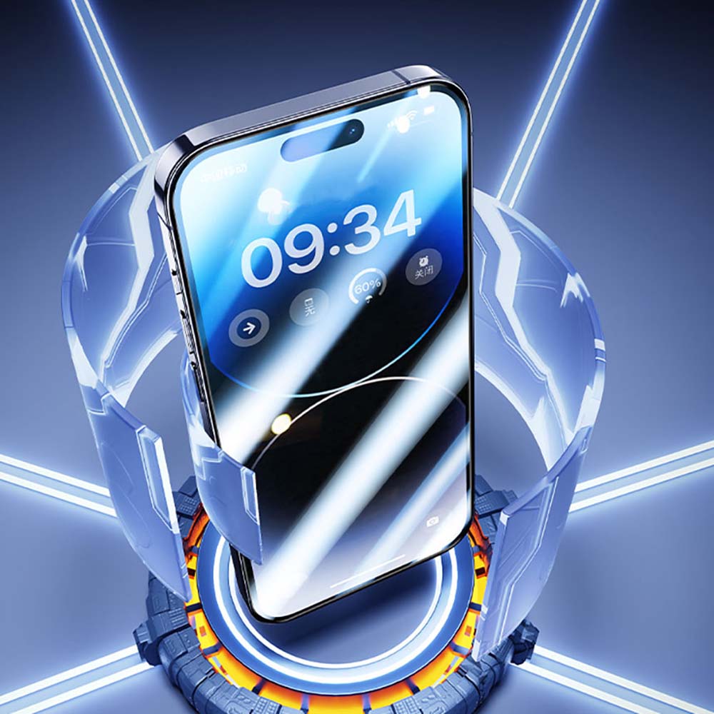 Apple iPhone 13 Pro Max Benks Gaming Anti-Dust Toz Önleyici Mat Cam Ekran Koruyucu Siyah