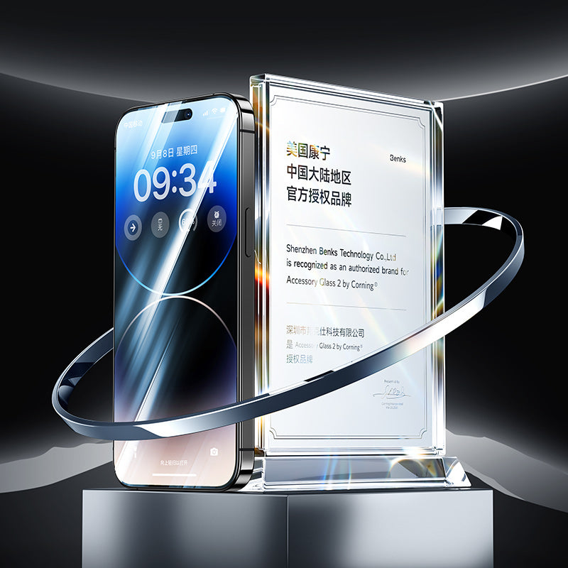 Apple iPhone 13 Pro Max Benks Glass Warrior Cam Ekran Koruyucu Siyah