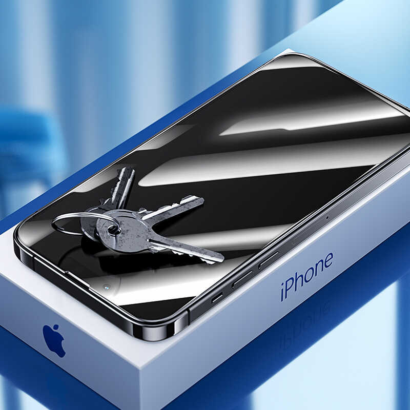 Apple iPhone 13 Pro Max Benks Little KingKong Privacy Cam Ekran Koruyucu Siyah